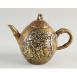 Chinese bronze teapot