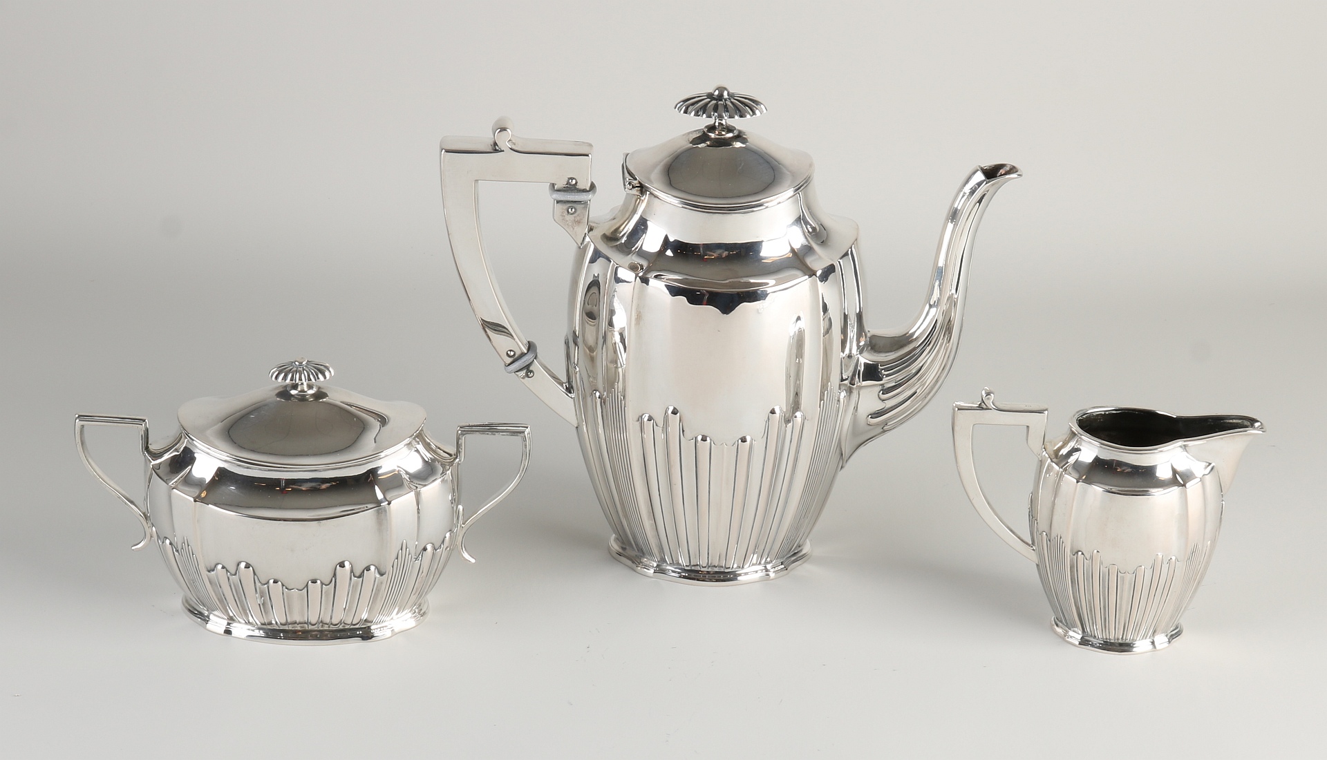 3-piece silver coffee service