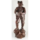 Antique South German carved statue, 1920