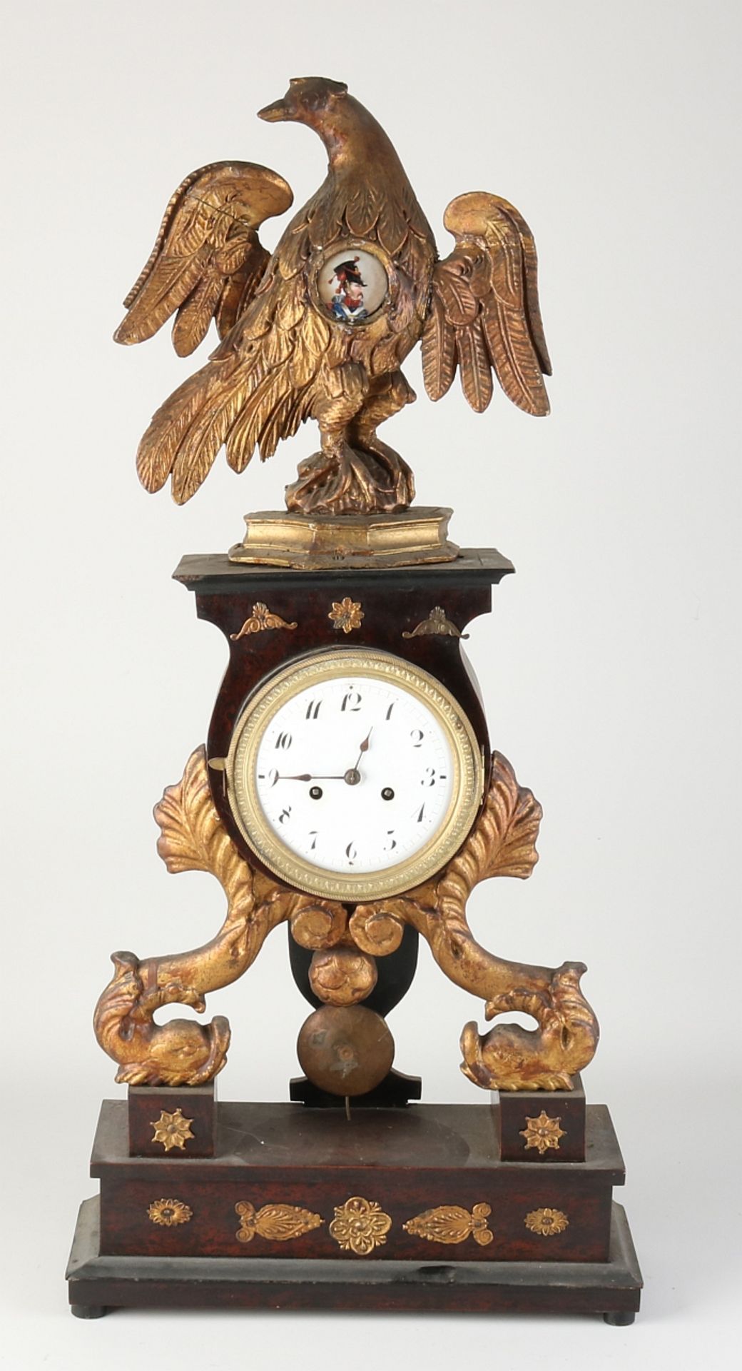 Large Viennese Empire mantel clock, 1820