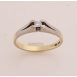 gold solitaire ring