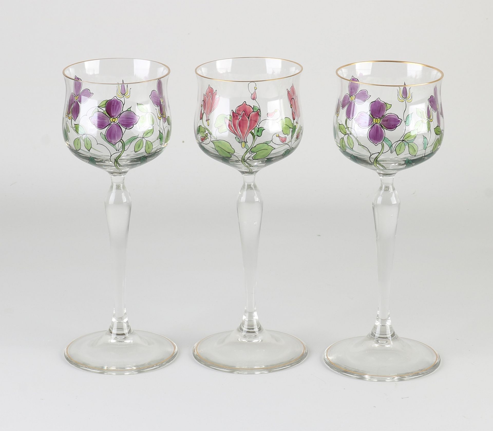 Seven Art Nouveau glasses - Image 3 of 3