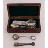 Spoon box with silver spoons