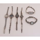 6 Silver watches