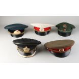 Five Russian hats