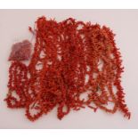 Lot red coral