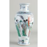 Chinese Wucai vase, H 22 cm.