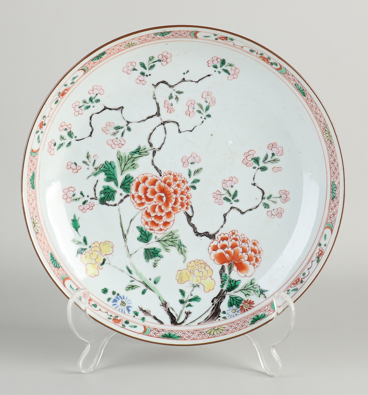 18th Century Chinese Family Rose Plate Ø