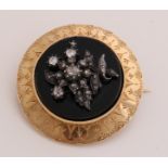 yellow gold brooch