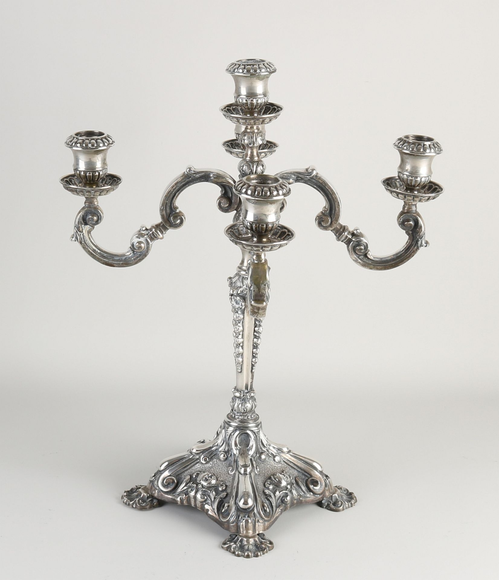 Silver candlestick, 5 lights - Image 2 of 2