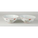 Two Chinese republic bowls Ø 16.2 cm.