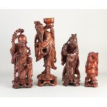 Four Chinese figures