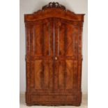 Mahogany Louis Philippe linen cupboard, 1860