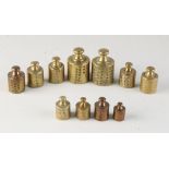 Lot weights with calibration stamps