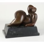 Bronze voluptuous lady