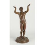 Bronze figure, Naked man