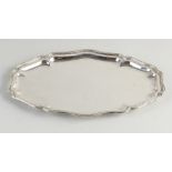 Silver tray, 28 x 19 cm.