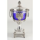 Silver lidded goblet, 18th century Paris