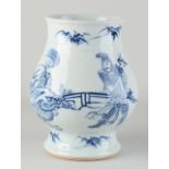 Vase with blue dragon, H 22 cm.