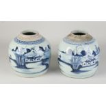 Two Chinese ginger jars