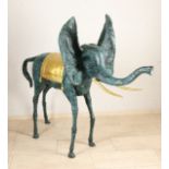 Bronze elephant after Salvador Dali