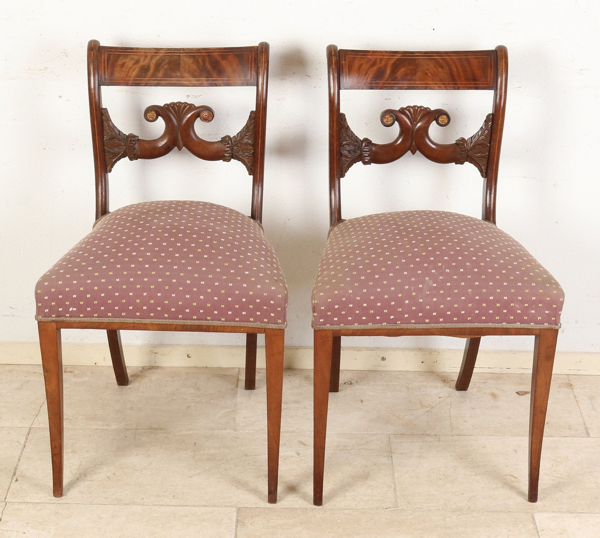 Two empire chairs