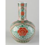 Chinese Wucai vase, H 39 cm.
