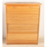 Filing cabinet with roller shutter