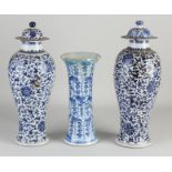 Three Chinese vases, various