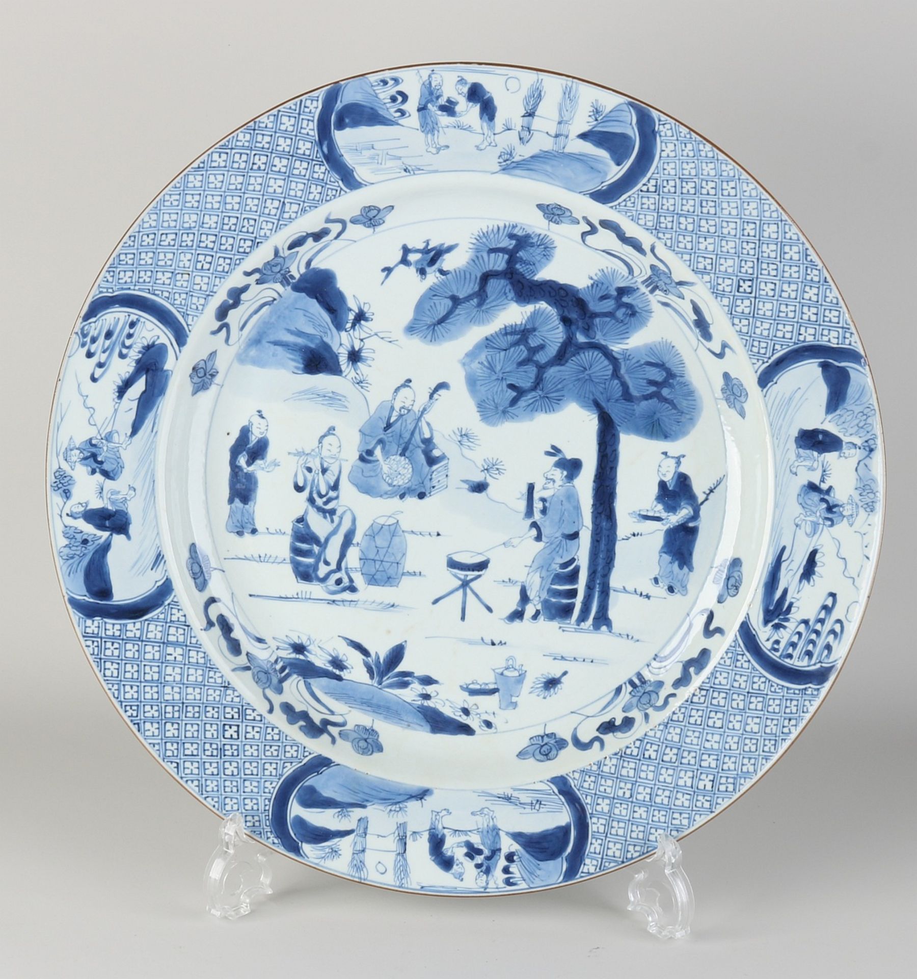 17th - 18th century Chinese Kang Xi dish, Ø 39.2 cm.