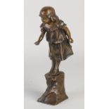 Antique bronze statue, Girl