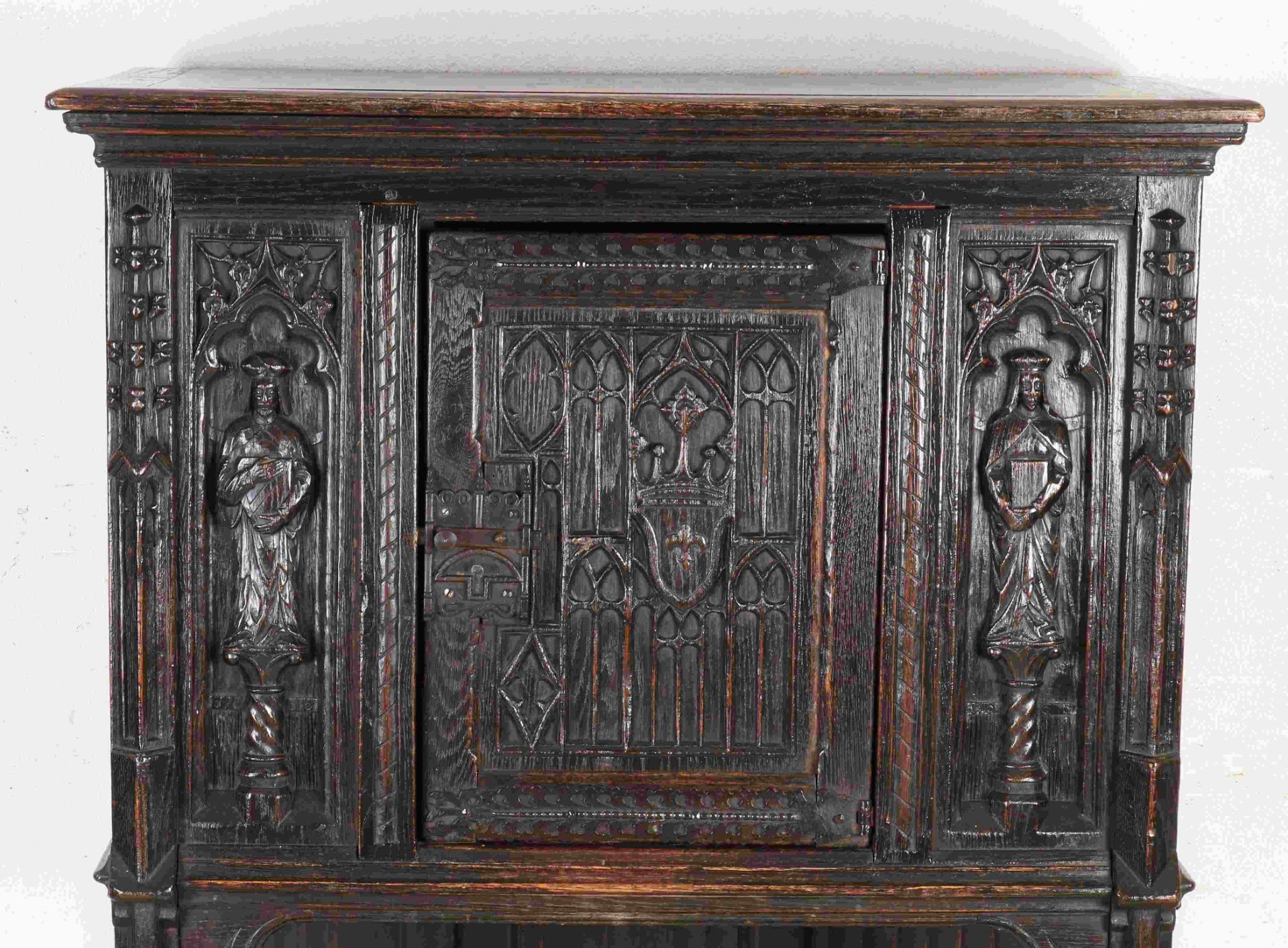 French neo-gothic cabinet - Image 2 of 2