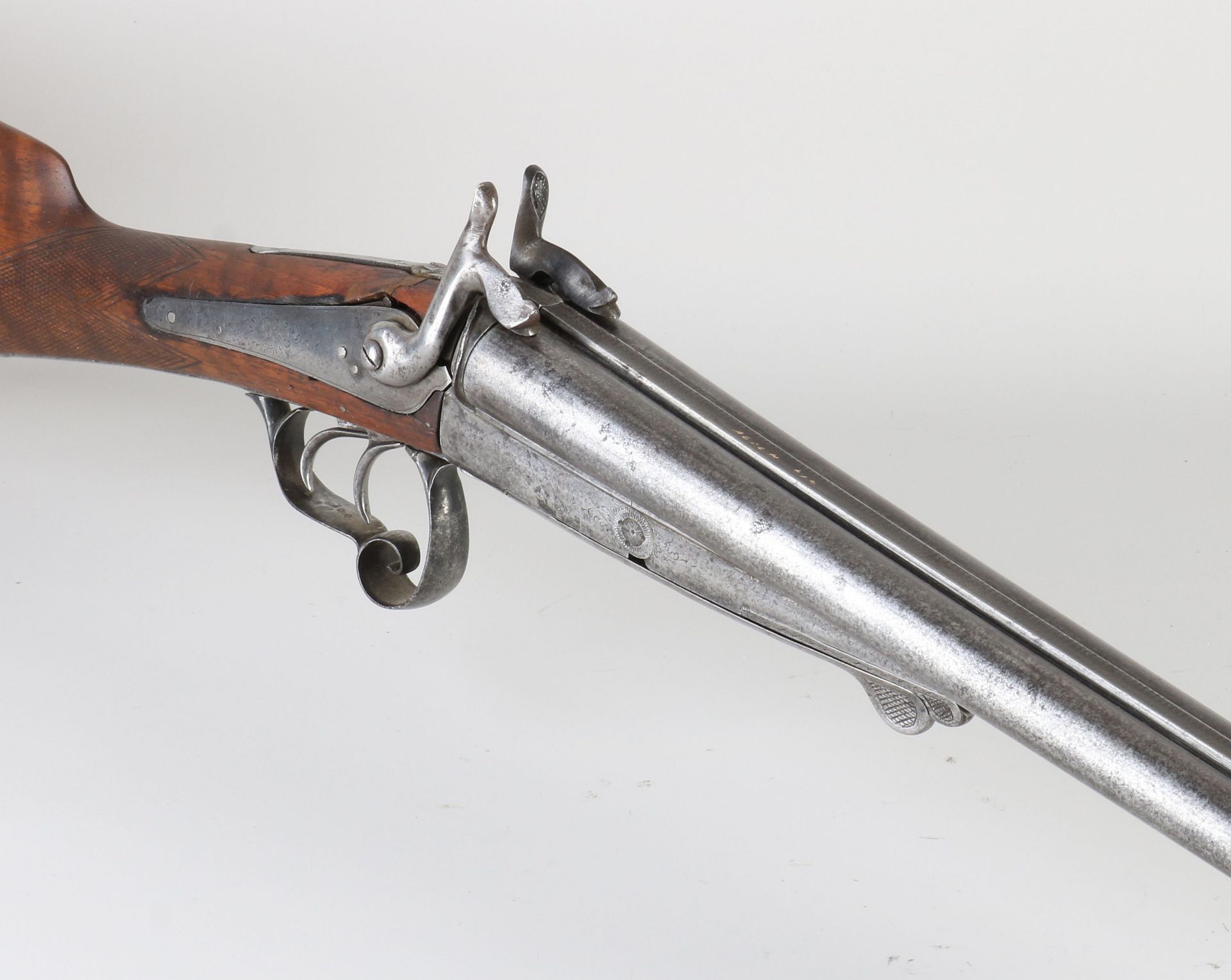 Double-barreled hunting rifle, L 111 cm. - Bild 2 aus 2