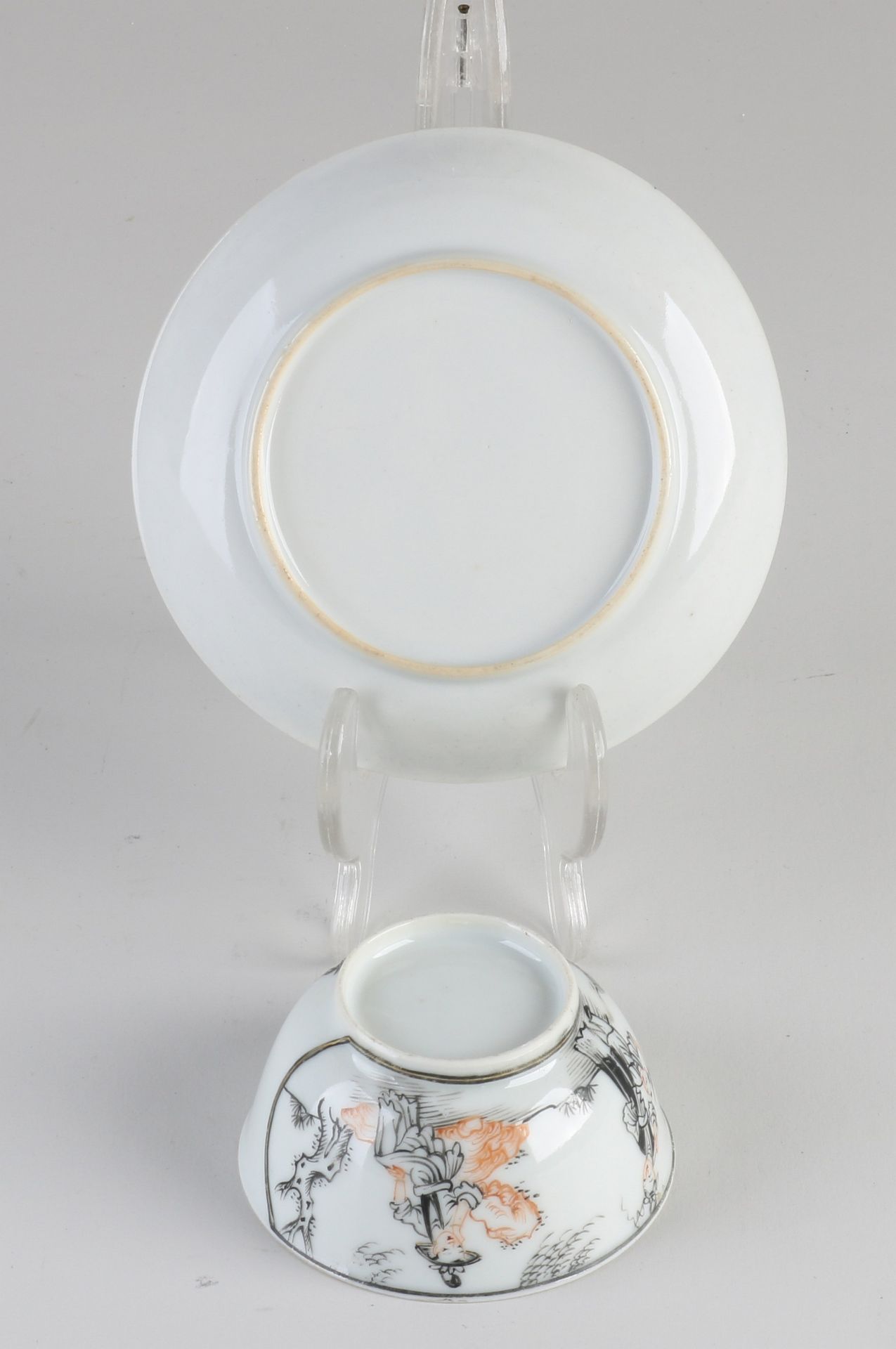 Chinese cup and saucer - Image 2 of 2