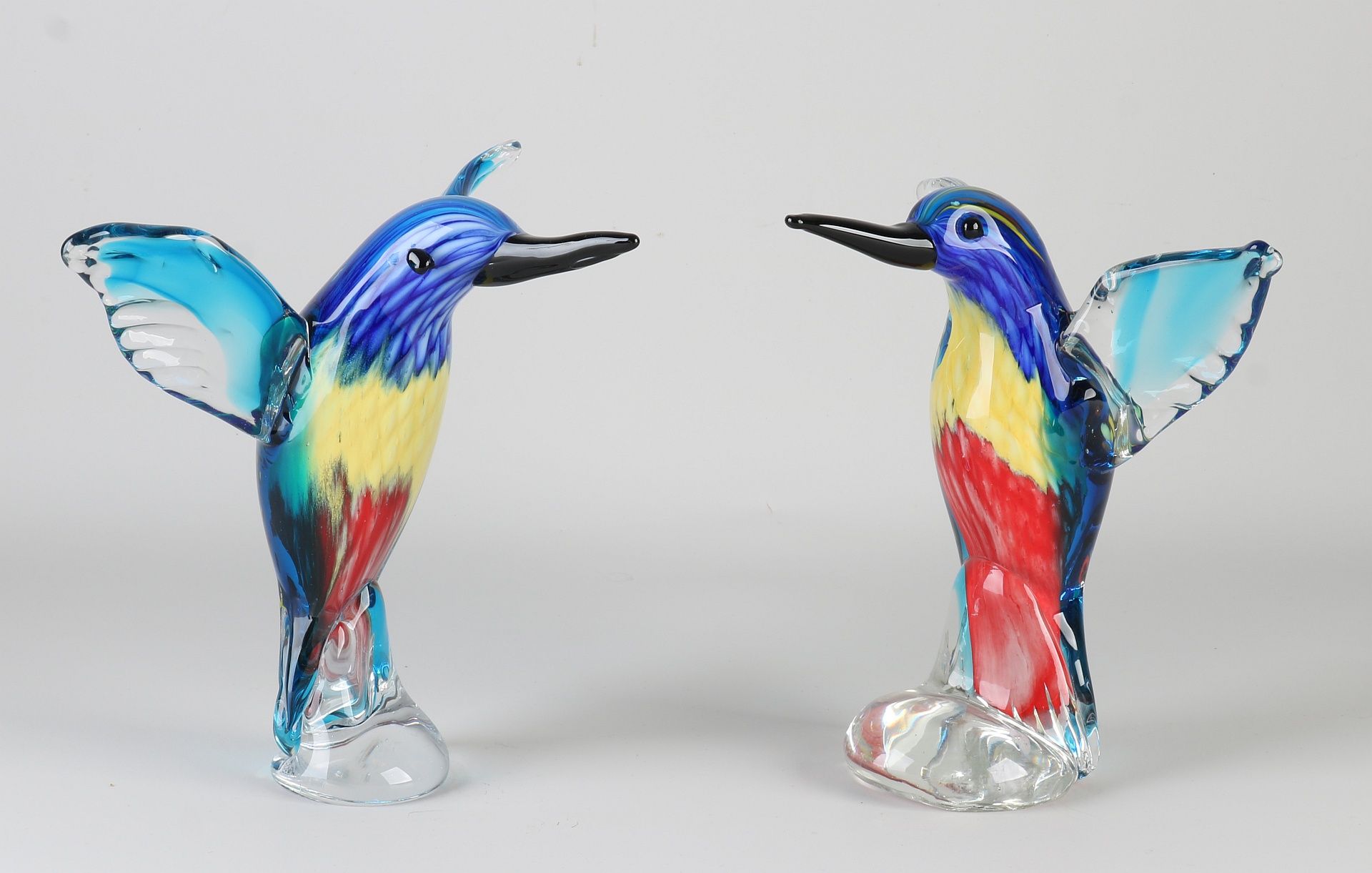 Set of glass birds