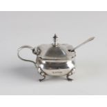 Silver mustard pot