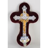 18th century cross with holy water basin