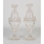 Two crystal lidded sections