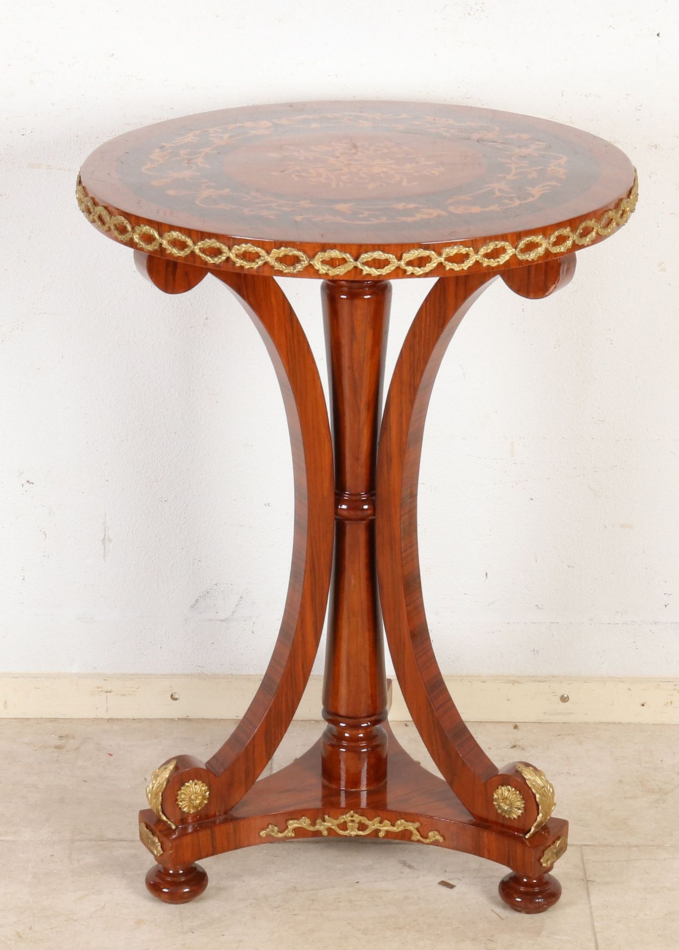 Table with marquetry