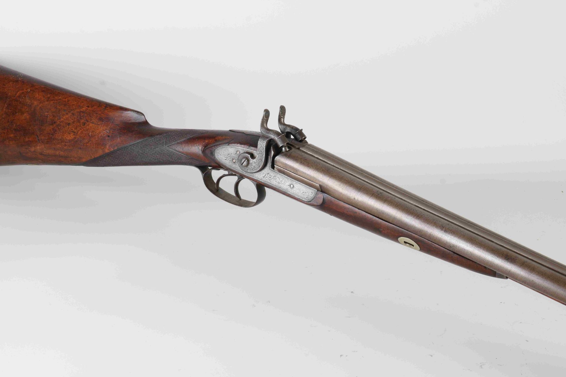 Double barrel shotgun, L 118 cm. - Image 2 of 2