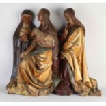 19th Century Religious Wood Carved Wall Sculpture