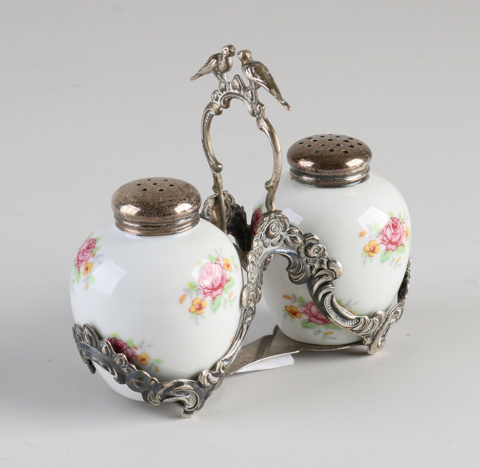 Silver pepper/salt set - Image 2 of 2