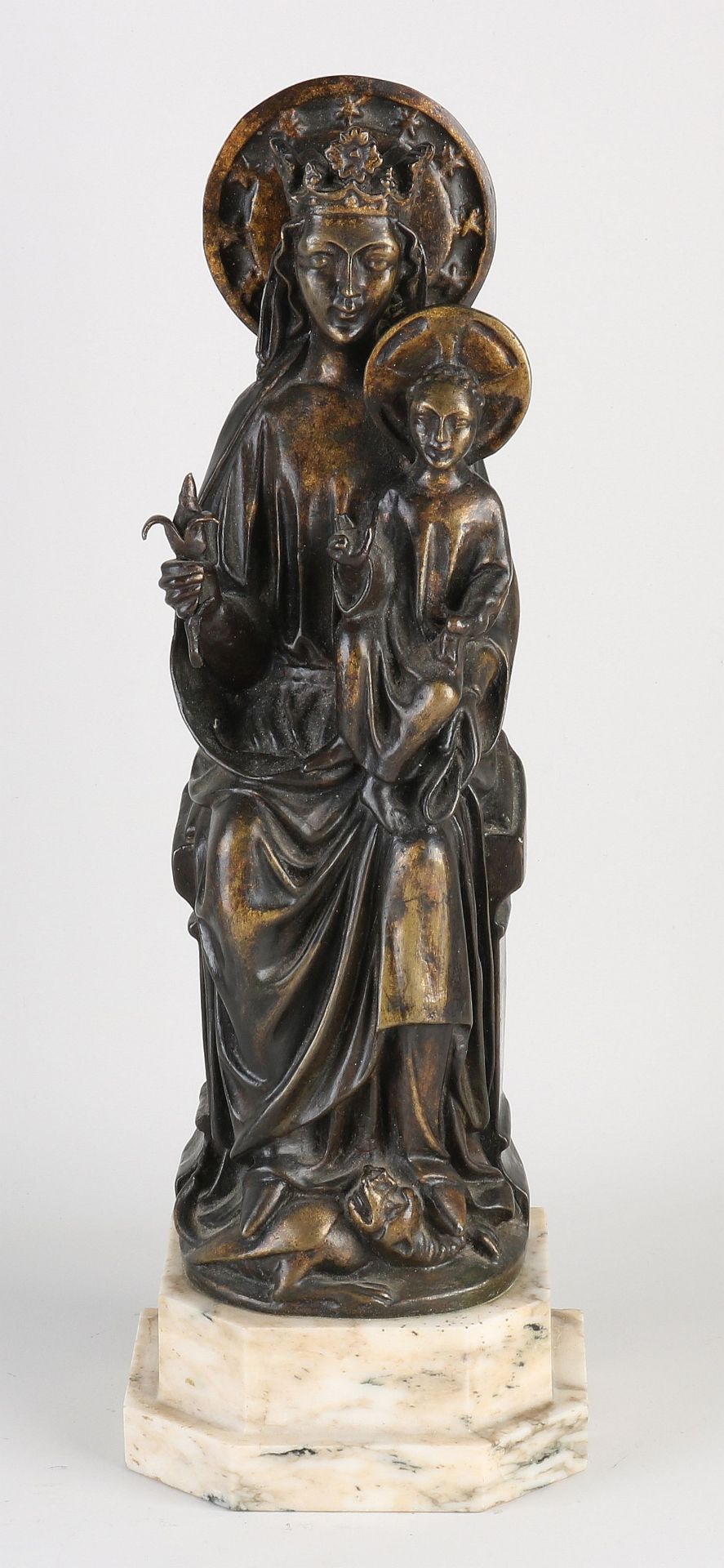 Bronze statue, Mary with child