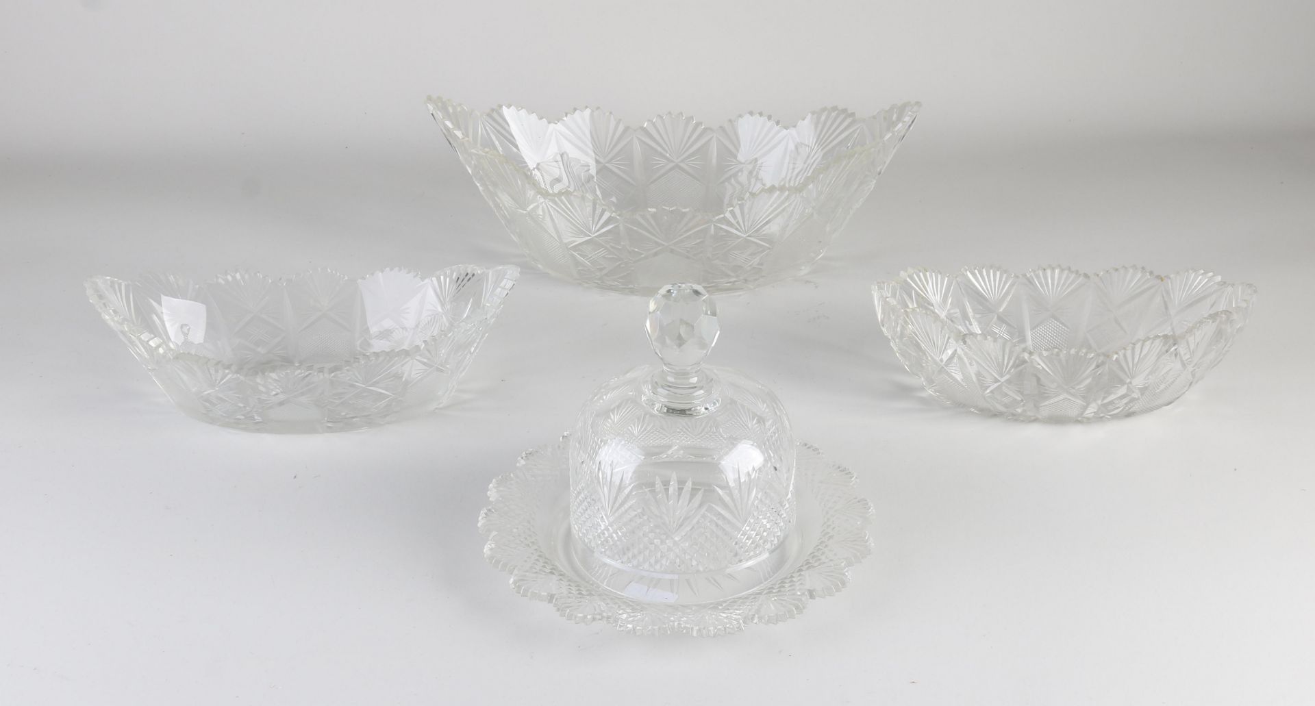 Four parts antique crystal