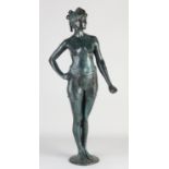 Bronze figure, Lady with suspenders