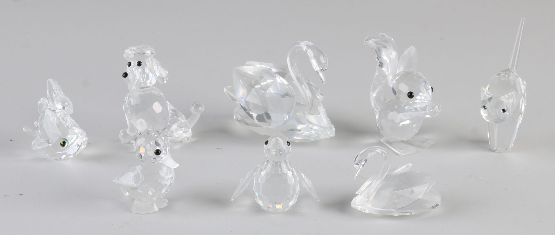 8x Swarovski figures