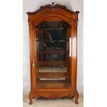 Walnut display cabinet, 1860