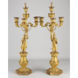 Two Charles Dix candlesticks, 1830