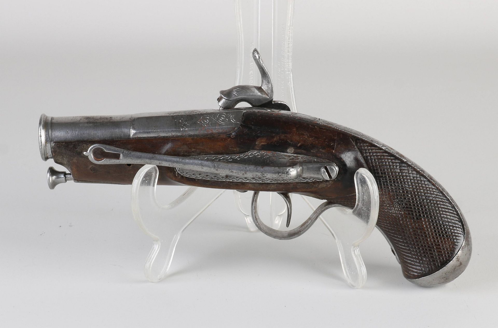 Antique pinfire pistol, L. 22 cm. - Bild 2 aus 2