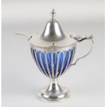 silver mustard pot